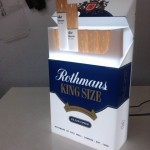 Rothmans display case (after)